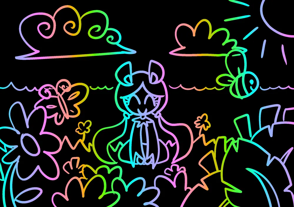 willow rainbow scratch paper